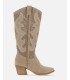 Botas de Mujer de Piel en Beige