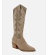 Botas de Mujer de Piel en Beige